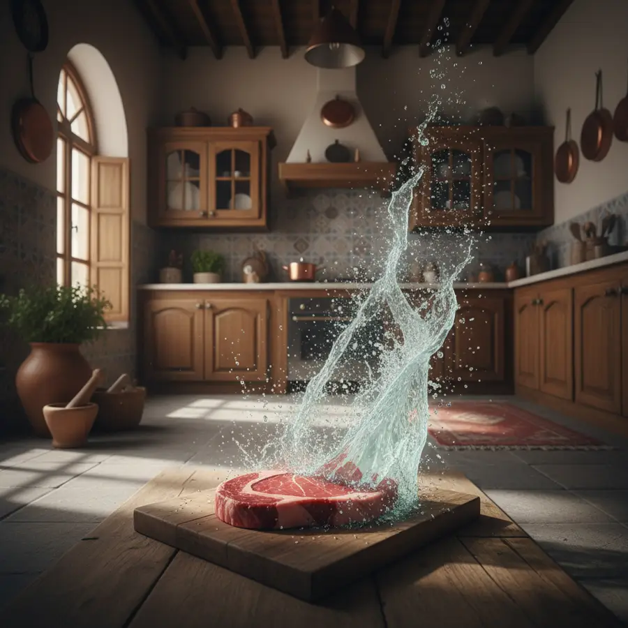 تجربهٔ یک آشپزخانهٔ ایرانی: کشف زغال‌سنگ آبی و مصرف پنهان آب در گوشت